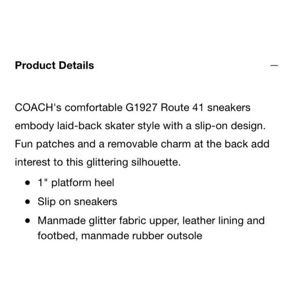 Coach Route 41 Sequin Silver Glitter Pull On Sneaker - Picture 2 of 12